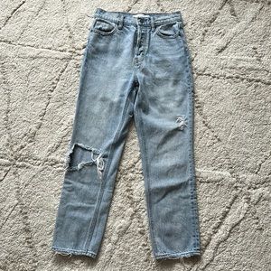 Light wash jeans